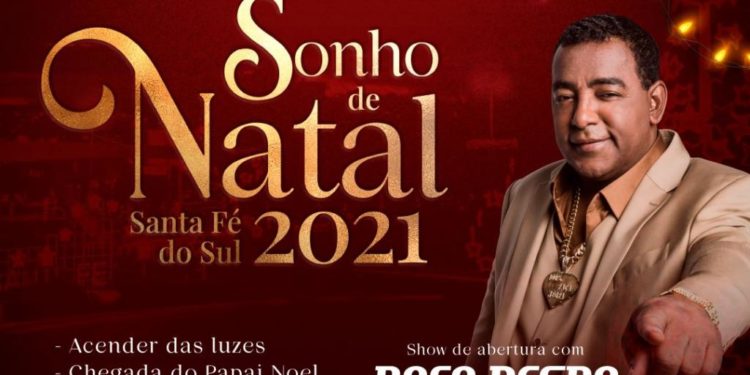 Show com o grupo Raça Negra, sábado dia 13, abertura do Sonho de Natal, em Santa  Fé do Sul SP. - Minuto do turismo