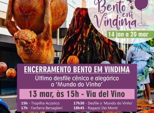 Acontece neste domingo em Bento Gonçalves RS, o Desfile “O mundo do vinho”