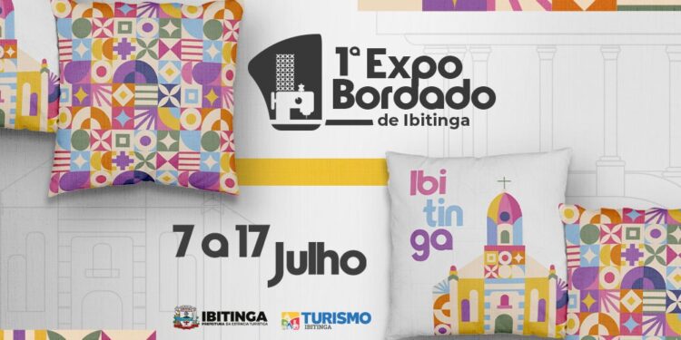 Vem aí Expo Bordado de Ibitinga SP, a 1ª Expo Bordado de Ibitinga, de 07 a 17 de julho.