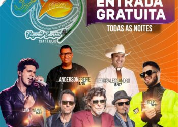Vem aí, a 39ª edição do Festival Internacional de Pesca de Cáceres MT, abertura será com o cantor Luan Santana, que se apresenta  nesta quarta, dia 13 de julho