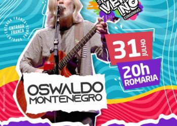 Oswaldo Montenegro se apresentará no 27° Festival de Inverno de Congonhas MG, no dia 31 de julho