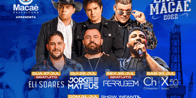 Expo 2022: shows celebram 209 anos de Macaé RJ