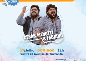 Dupla César Menotti e Fabiano no 31° Festival Nacional de Peixes e Frutos do Mar em Tramandaí RS