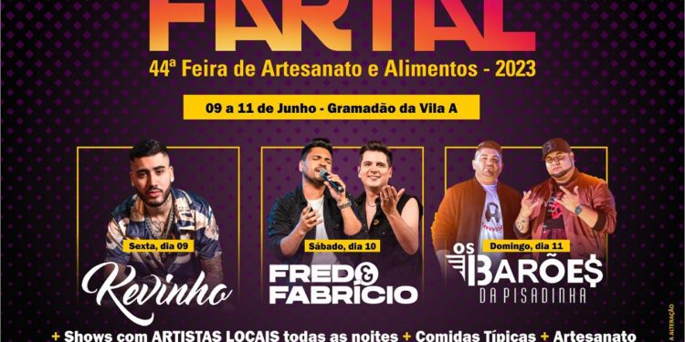 Festa em comemoração aos 109 anos de Foz do Iguaçu PR, de 9 a 11 de junho, terá shows com artistas de renome nacional, feira de artesanatos e alimentos