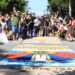 Feriado tem confecção de Tapetes de Sal na festa católica de Corpus Christi em Rio das Ostras RJ